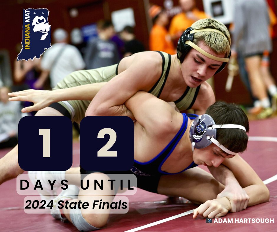 IndianaMat's tweet image. State is quickly approaching, we will have our 224 state qualifiers very soon. 

#StateFact Evansville Mater Dei coach Mike Goebel won 12 state titles during his illustrious career.

#IndianaWrestling #Wrestling #IndianaMat #800lbGorilla