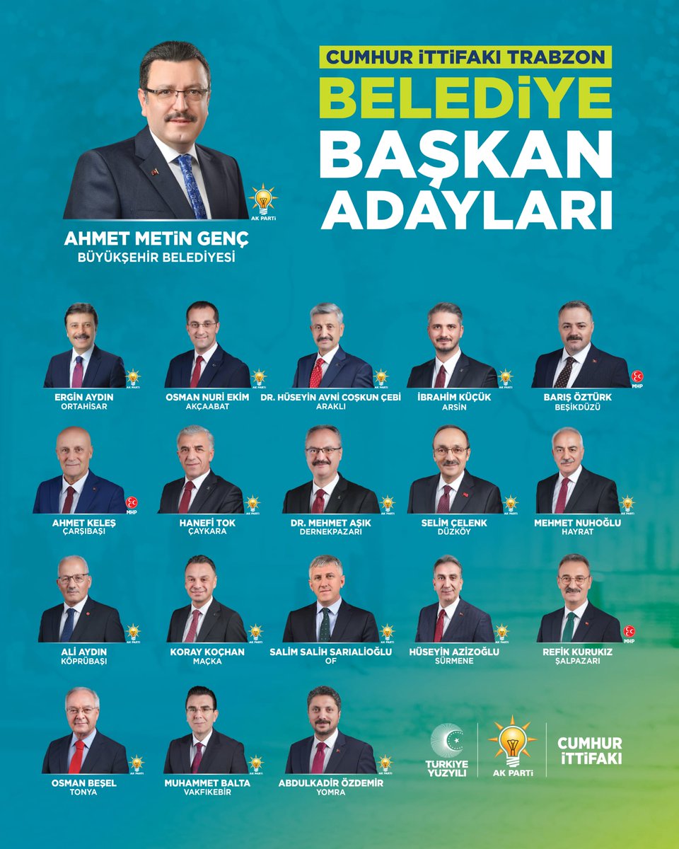 #TürkiyeYüzyılıŞehirleri için güçlü adaylarımızla #HazırızKararlıyız