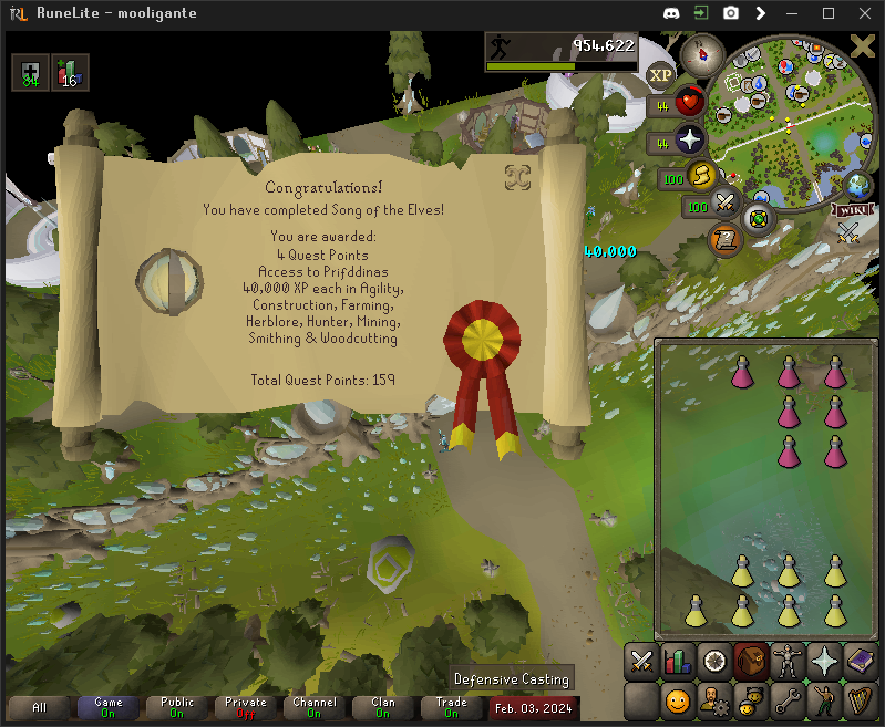 mooligante's tweet photo. now song of the elves completed!!!!!! #osrs https://t.co/n7oEOPtckc