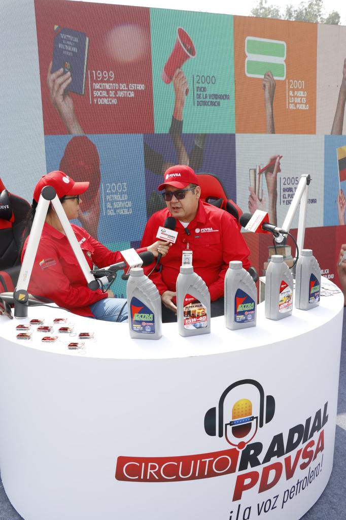 Ingresa al Portal Web de PDVSA y disfruta de nuestra programación durante el fin de semana en la ExpoGobierno 2024, celebrando el 25° Aniversario de la Revolución Bolivariana.

¡Conéctate al Circuito Radial PDVSA!
circuitoradial.pdvsa.com:8000/pdvsa