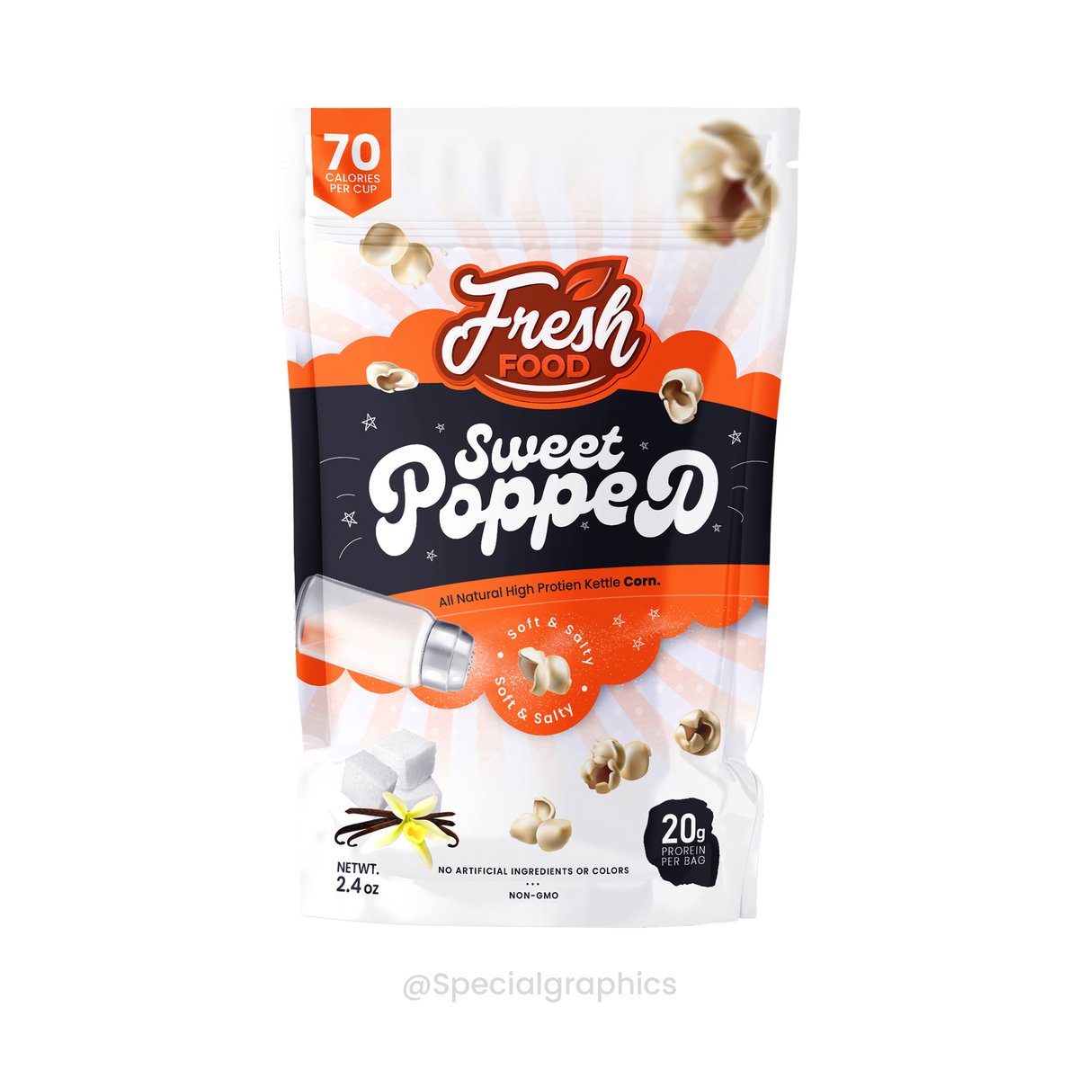Info_SGraphics's tweet photo. Fresh Food's NEW Popcorn Pouches, specially designed by our talented special graphics team, are here! Three delicious flavors - Orange Zest, Red Chili Explosion, and Blueberry Bliss - each in a glossy, stand-up pouch. 
#Specialgraphics #Pouchdesign #Popcorn #Freshfood https://t.co/c6yXim4eYO