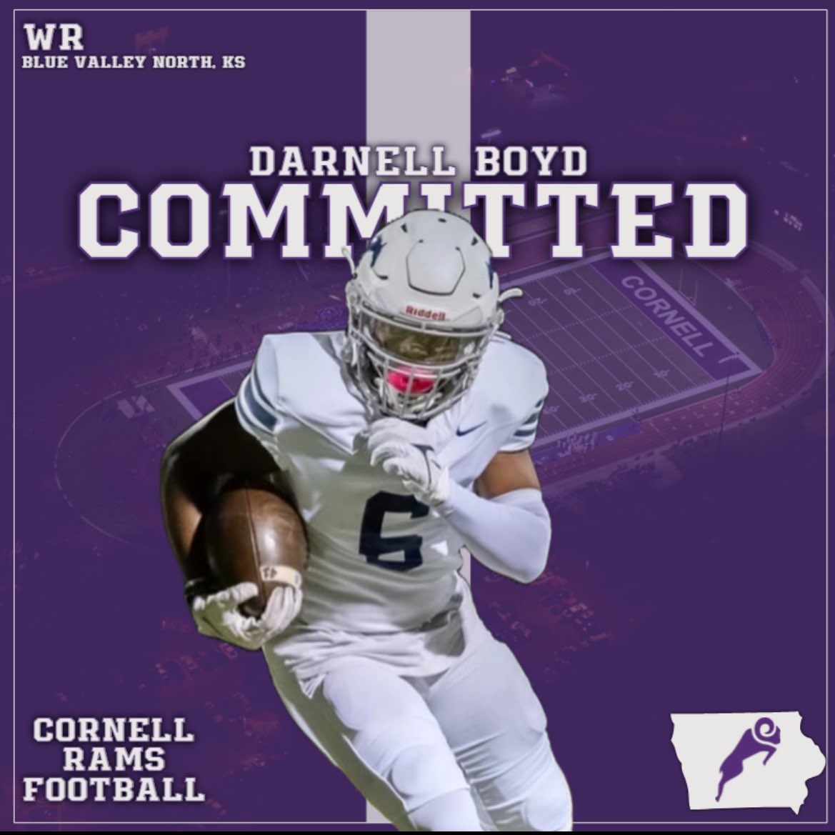 ✞Darnell Boyd✞ (@ayynell) on Twitter photo Thank you god! 100% committed 🟣⚪️ #E3 #Ramily
<a href="/coachkaltenmark/">Ryan Kaltenmark</a> <a href="/CornellRamsFB/">Cornell College Football</a> <a href="/MustangRecruits/">Mustang Football Recruits</a> <a href="/CoachHudgins/">Coach Hudgins</a> Thank you god! 100% committed 🟣⚪️ #E3 #Ramily
<a href="/coachkaltenmark/">Ryan Kaltenmark</a> <a href="/CornellRamsFB/">Cornell College Football</a> <a href="/MustangRecruits/">Mustang Football Recruits</a> <a href="/CoachHudgins/">Coach Hudgins</a>