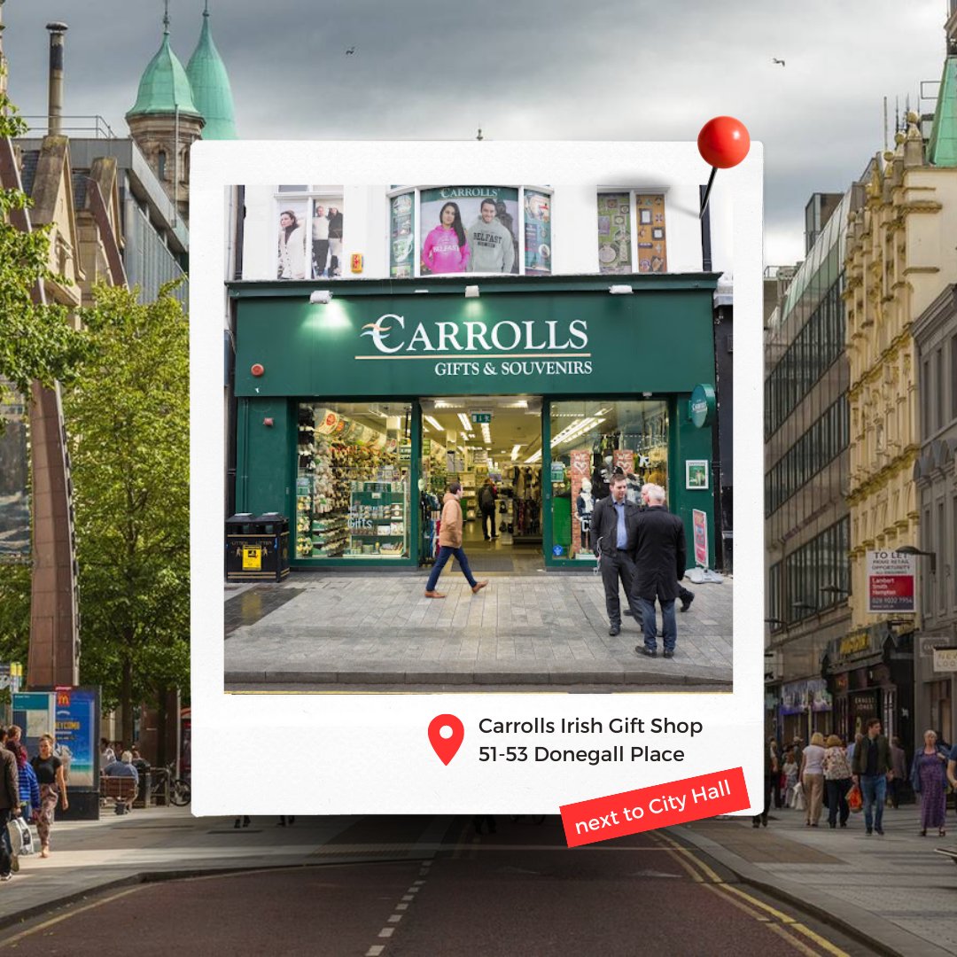 It has been an incredible journey as the winner of <a href="/Carrollsgifts/">Carroll's Irish Gifts ☘</a> Fáilte programme. I can now proudly say As Gaeilge - is NOW STOCKED @ Carrolls Irish Gifts Belfast!🏗️ 

📍51-53 Donegall Pl, Belfast BT1 5AD! (Facing Footlocker just beside City Hall)