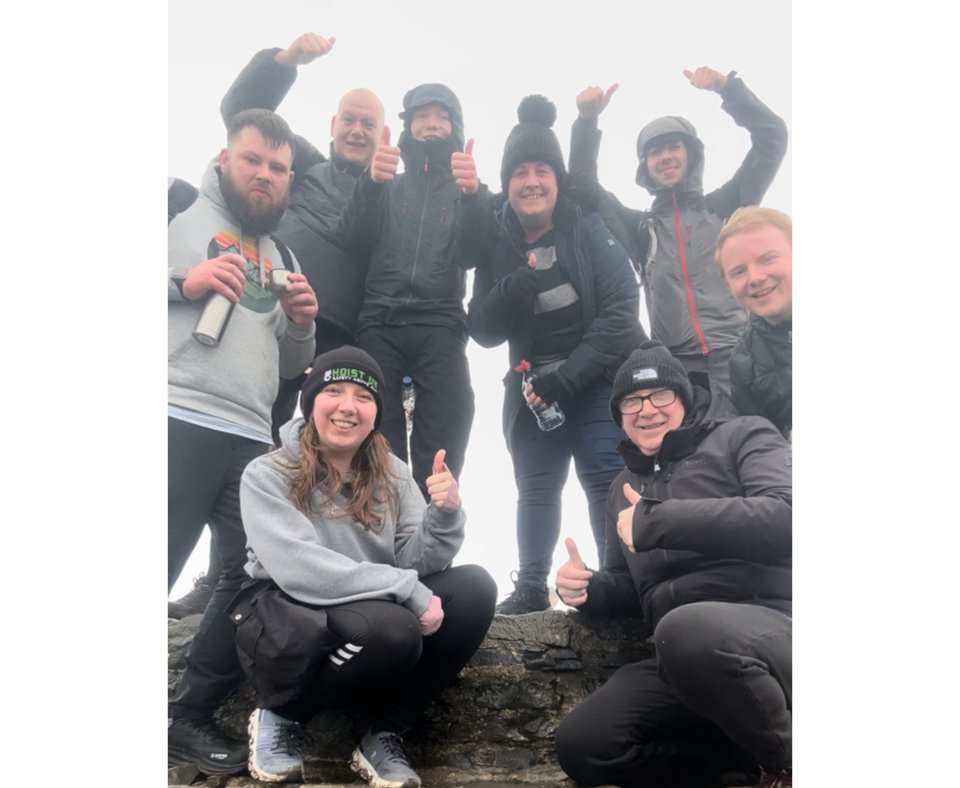 Sunday morning hike up Moel Famau for a few of the Hoist UK &amp; Truss UK team 🌲