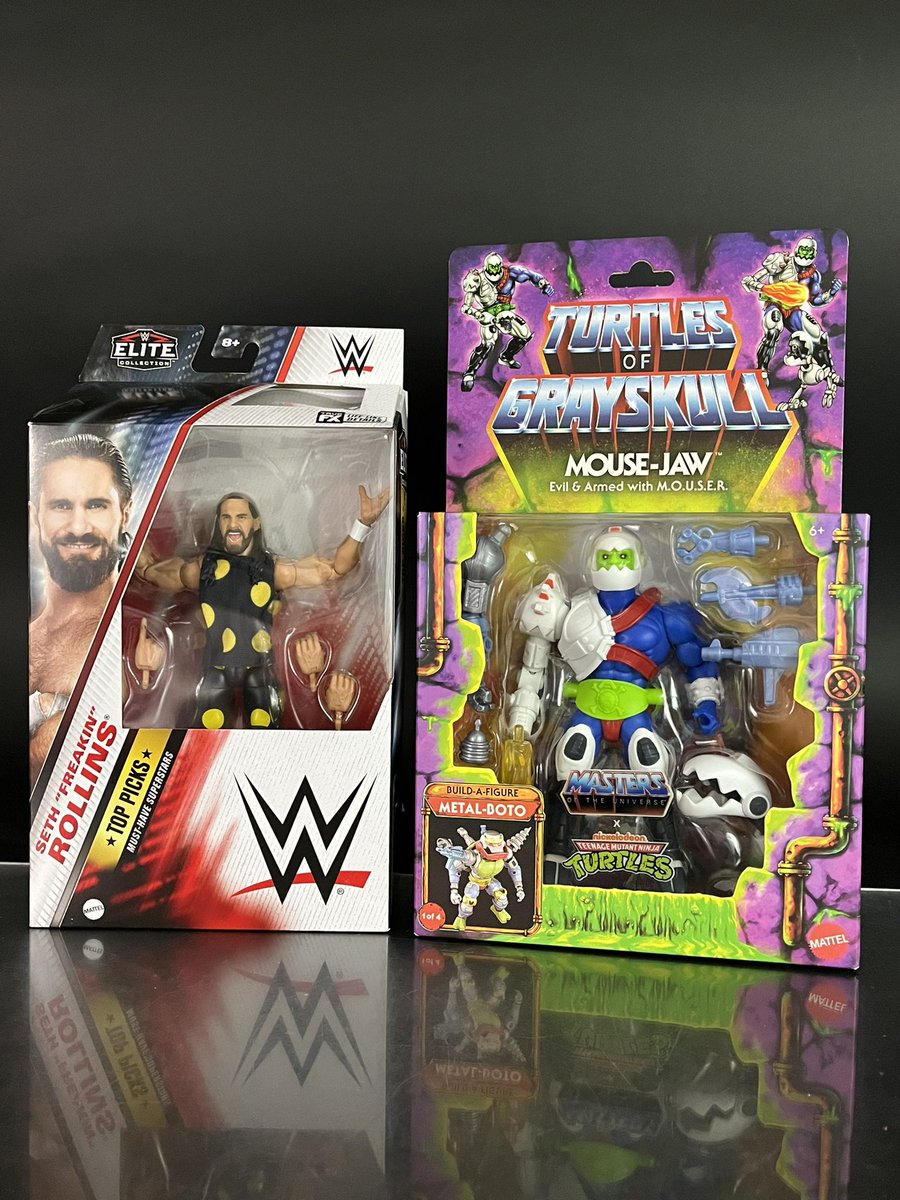 toyhypeusacom's tweet photo. Thanks to @FigHNTR24_7 for picking these up for me.
#Mattel #WWEEliteSquad #WWE #SethRollins #Wrestling #DustyRhodes #WWEElite #WWEEliteCollection #Wrestling #TurtlesofGrayskull #Masters #MastersoftheUniverse #motu #tmnt #teenagemutantninjaturtles #actionfigures https://t.co/kt6T190IQv