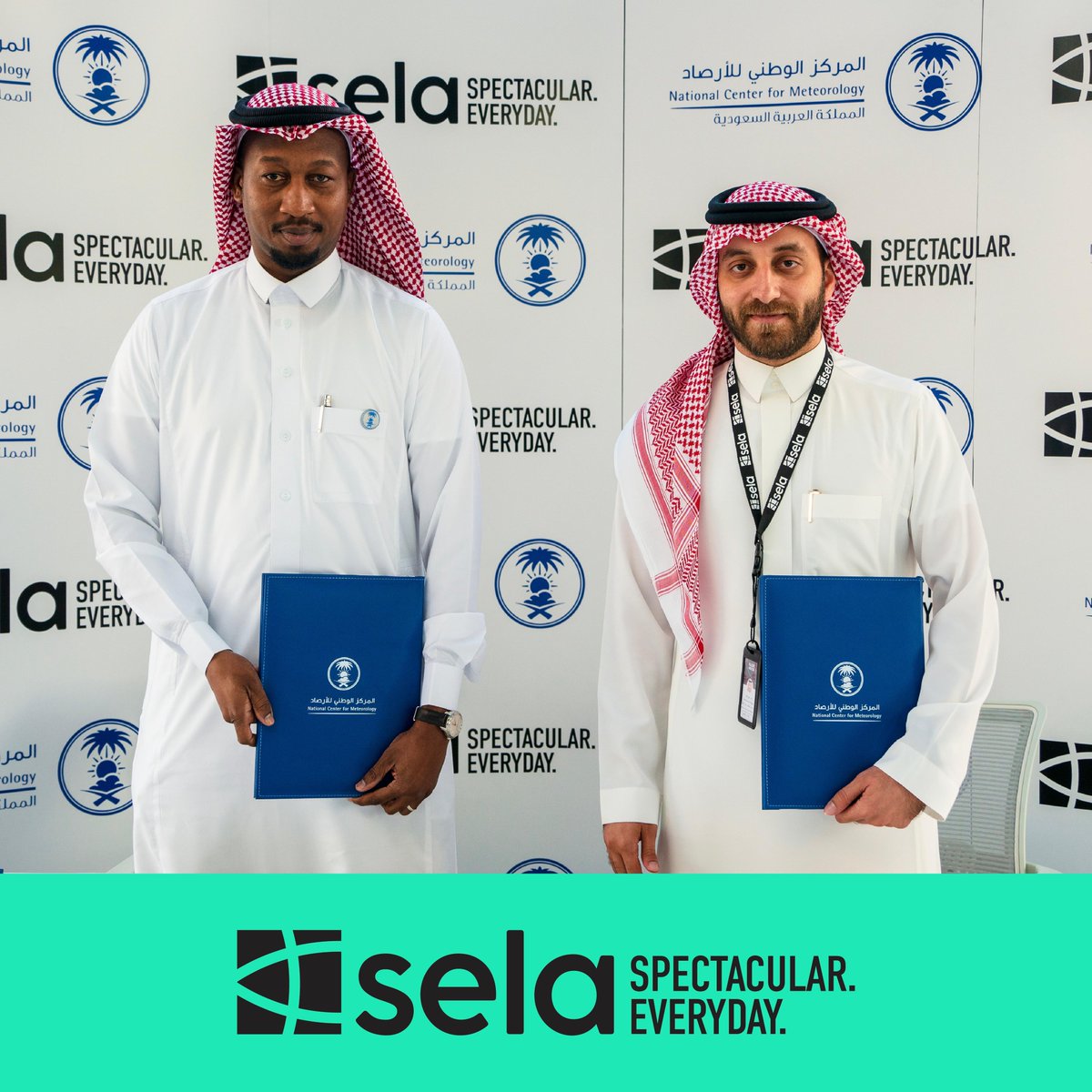 Sela and @ncmksa have signed an MoU with the aim of strengthening collaboration between the two entities in various shared areas relating to meteorology. صلة والمركز الوطني للأرصاد يوقعان مذكرة تفاهم بهدف تعزيز التعاون بين الجانبين في عدد من المجالات المشتركة المعنية بالأرصاد