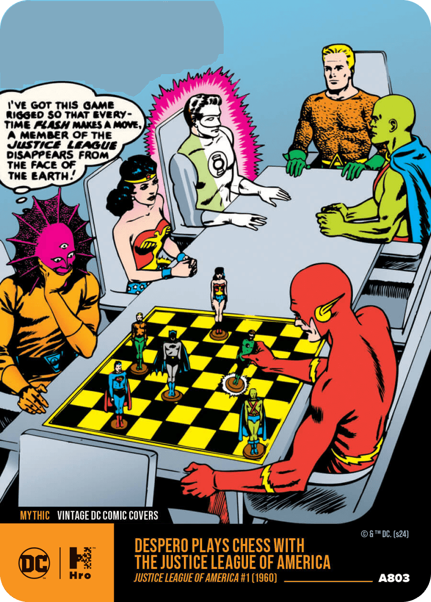 HroFeed's tweet photo. Vintage DC Comic Covers Mythic Despero Plays Chess with the Justice League of America (mint #A803) just sold on #Hro
Sold Price: $66.99 USD
Total Minted: 1000
ℹ️ More information: https://t.co/6uhgO55VwM https://t.co/HWx5KI4Hih