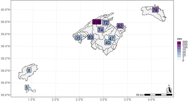 Combinant SIAR servicio.mapa.gob.es/websiar/ i RiscBal-Control riscbal.uib.cat/reports.html, farem una pinzellada a la situació actual de sequera a les illes Balears. Després de mesos amb pluges molt escasses, gener ha enregistrat tres episodis, afectant principalment Mallorca i Menorca