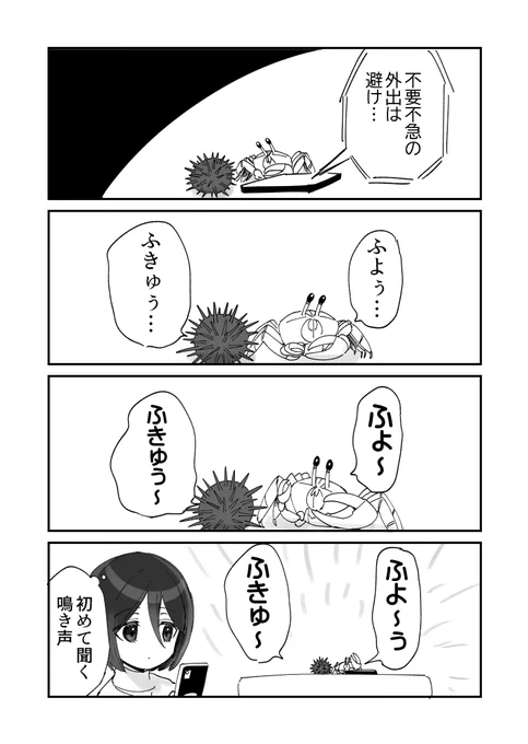 ふよふよふきゅふきゅ、ウニ漫画です