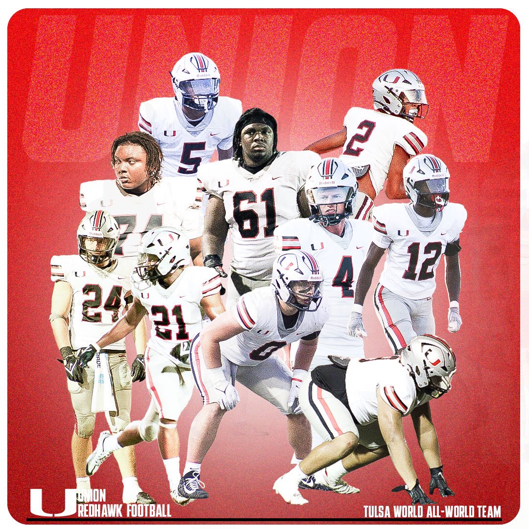Congratulations to all our guys that made the <a href="/TWSportsExtra/">Tulsa World Sports</a> All World team. #UnionFB