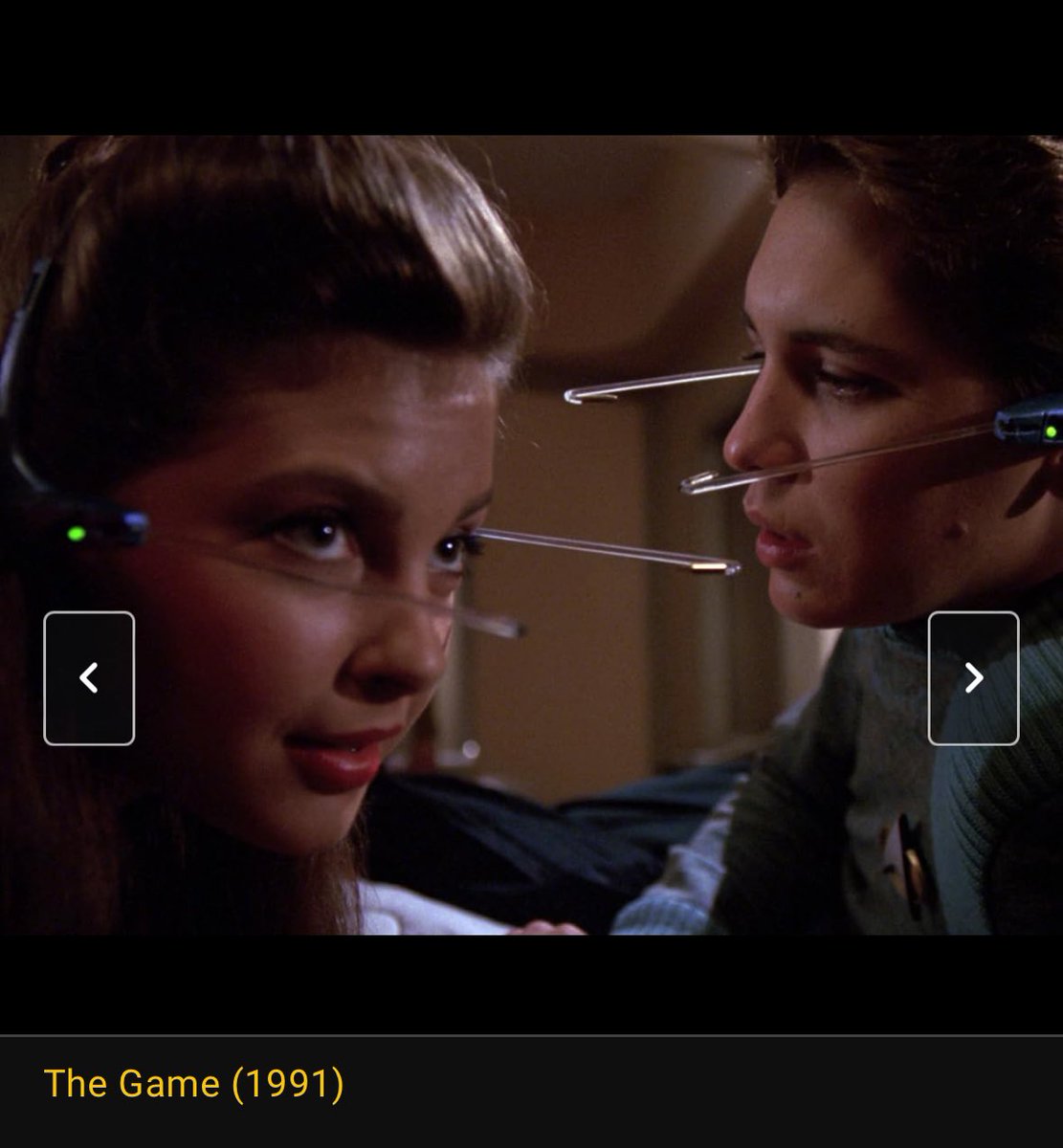 JABMDgs's tweet image. The new apple headset reminds me of this Star Trek episode “The Game”