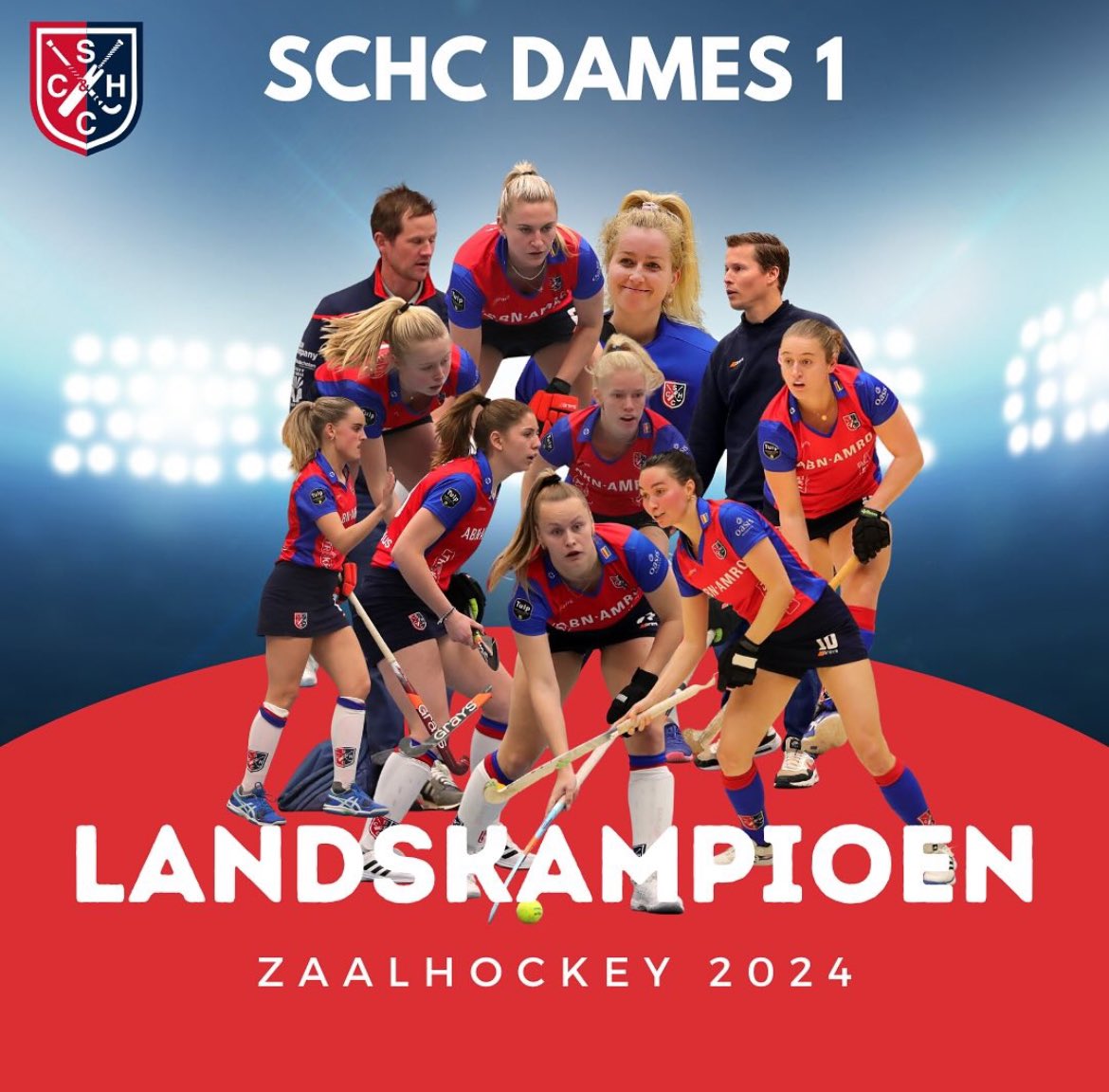 Wij feliciteren spelers en staf van <a href="/SCHC_Dames1/">SCHC_Dames1</a> met de Nederlandse titel Zaalhockey. Fantastisch gedaan dames. We zijn trots op jullie.