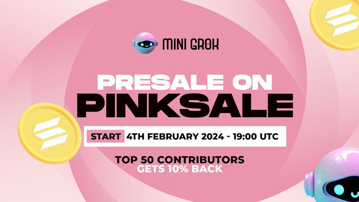 MinigrokToken's tweet photo. Attention Early Birds! 

Be among the FIRST 50 INVESTORS in Mini Grok, and enjoy an exclusive treat—get a straight-up 10% back on your investment

Secure your spot and dive into DeFi with a sweet bonus! Let's make those early investments extra rewarding🤑

https://t.co/bVpTbuDLRM https://t.co/0hmFc6LAKN