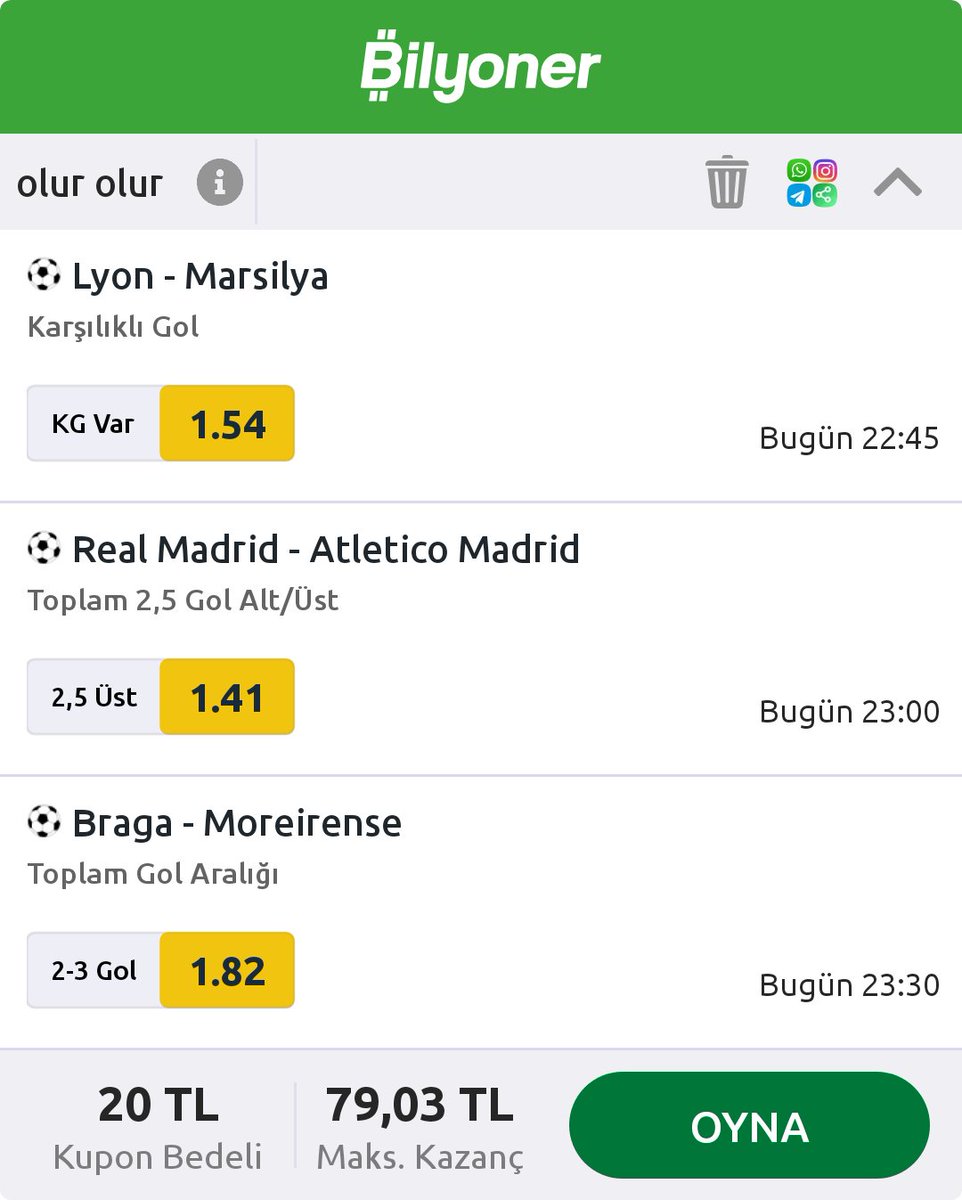 Cihanyksl33's tweet photo. 3 maçlı 3,95 oranlı Bilyoner kuponum https://t.co/0dGvp0mREA #Bilyoner #iddaa https://t.co/wmPvfg4Jvn