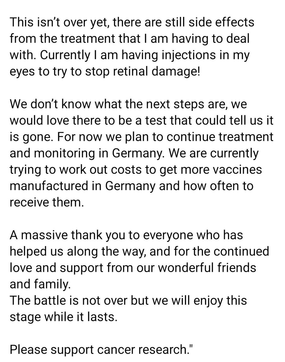 📢 UPDATE FROM DAVE: 📢

#WorldCancerDay #ThankYou #davesbrainfund #Glioblastoma