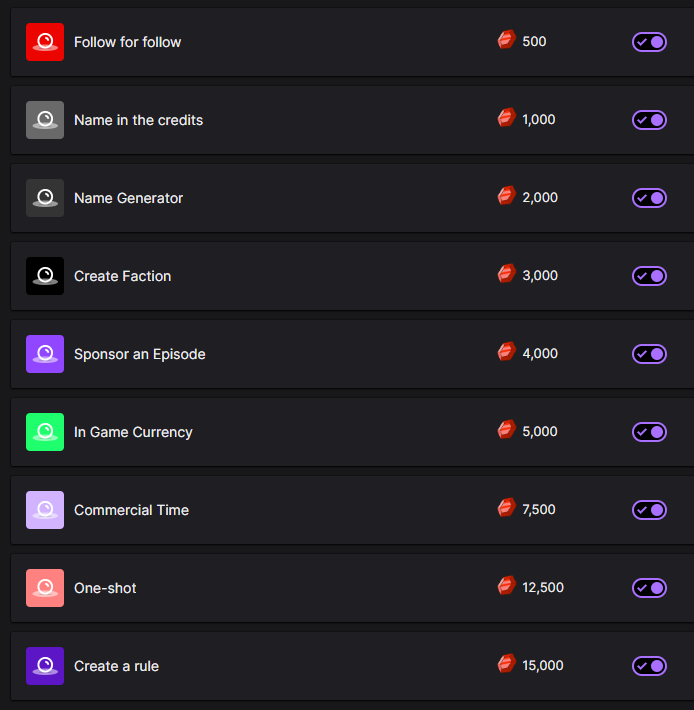Viewer Rewards have been added to the Twitch channel for our #TTRPG King's Road | Young Lions. 

What did we miss?

twitch.tv/tia_promotions