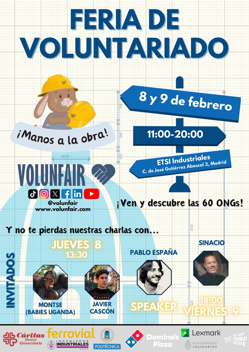 VolunFair's tweet image. Nuestro cartel para la feria de este año!! Que ganas de que llegue ya el 8 y el 9 de febrero 😍😍