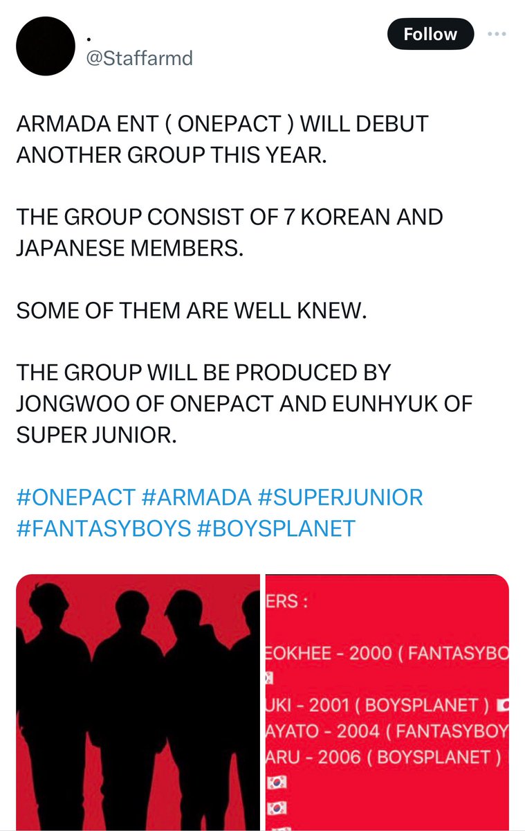 ONEPACTREPORT's tweet photo. Hello everyone!

The account spreads false information.
They were already active during the One Pact member announcements sharing misinformation.

Please report it.

You can share by posting the picture. 

‼️Please do not reply, rt or qrt the account ‼️ https://t.co/HCQc6R6OFS