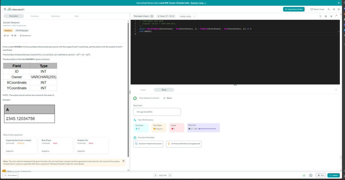 boopathi4263's tweet photo. Hello All, I have completed #Day34  of #365DaysofCode Challenge with @Scaler
Language - SQL                               
Today I solved the question-Euclid's Distance
 Scaler discord community link : https://t.co/1JqI62OcXk #scalerdiscord #codewithscaler https://t.co/U5LFmuC7tq