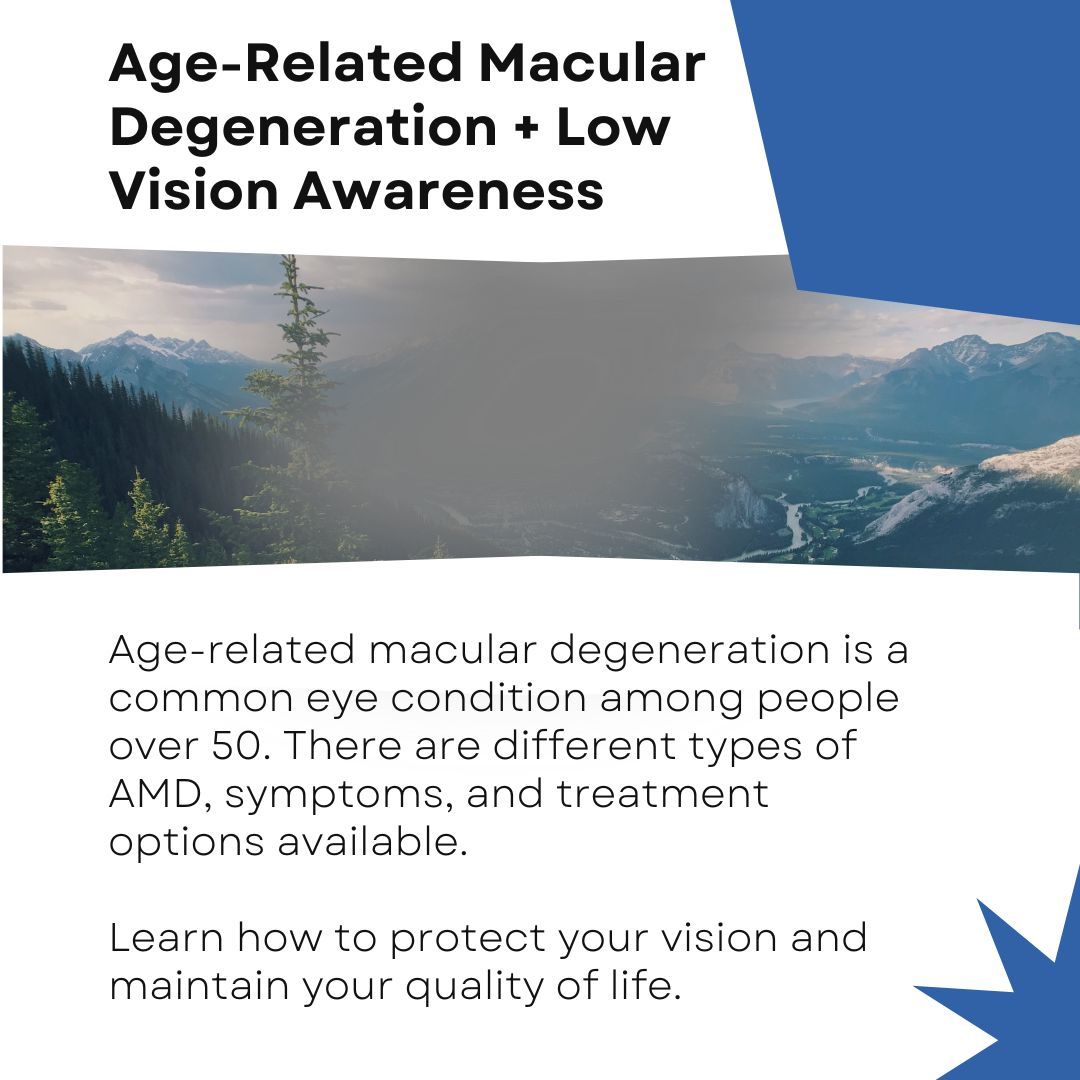 webeyecare's tweet image. February is Age-related Macular Degeneration (AMD) + Low Vision Awareness Month. 🧐 

AMD is a leading cause of vision loss in people 50+

Regular eye exams can catch symptoms early before vision is significantly affected. 

Have you gotten your eye exam? 👀 

#AMDawarenessMonth
