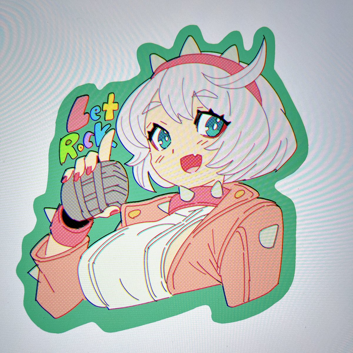 エルフェルト 「シールのイラストできた」|ヨハネ🍎Yohaneのイラスト
