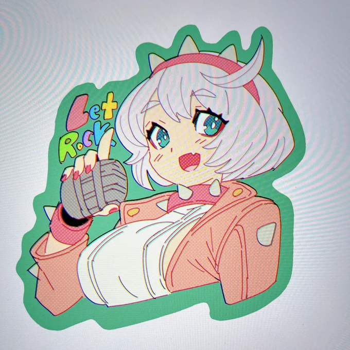 シールのイラストできた