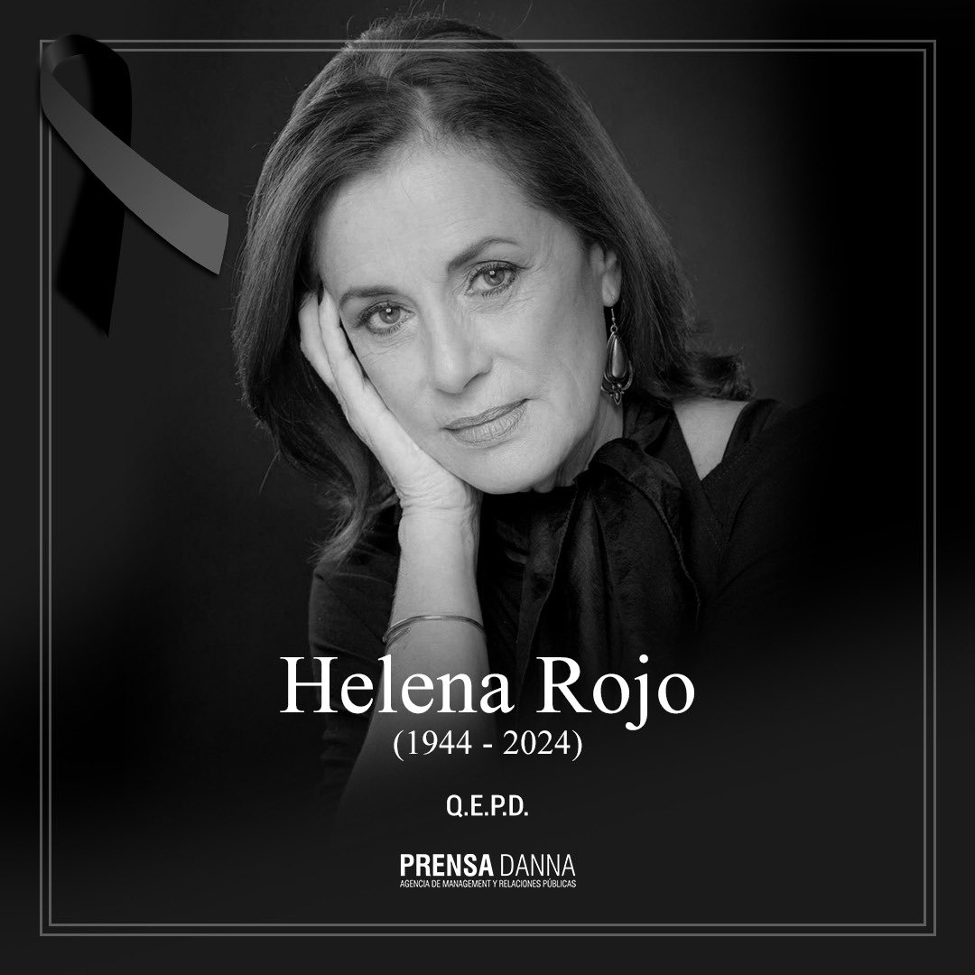 Descansa en Paz querida @HelenaRojo hasta siempre