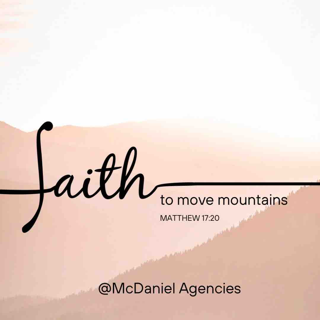 Have faith to move mountains🙏🏽🙏🏽🙏🏽

#Sundayencouragement #encouragement #globelifelifestyle #McDanielAgencies