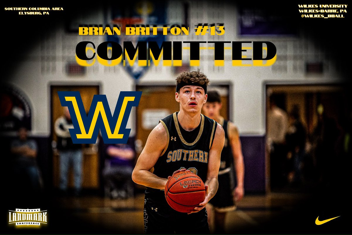 brianbrittonjr's tweet photo. I would like to announce that I will be committing to Wilkes University to further my academic and athletic career. I want to first thank my parents for the sacrifices they have made to allow me to chase my dream. I would also like to thank my many coaches, mentors and friends. https://t.co/a8bZNqRDar
