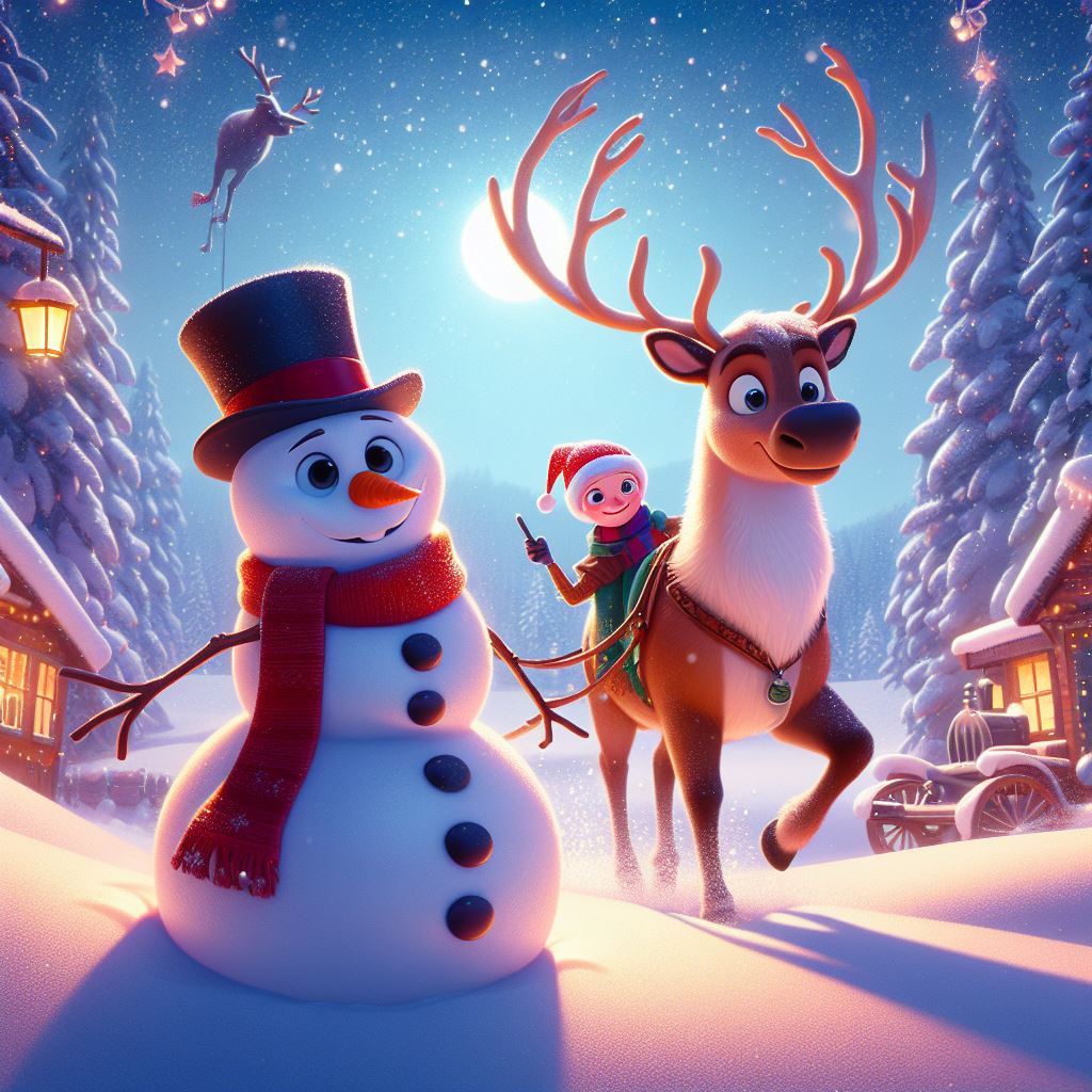 #dineypixar #posterpixar #posterdisney #Snowman #Frozen #Reindeer #trend #magic #aiartwork #midjourney #aiartcommunity #3dposter #photography linktr.ee/DesignXpress06