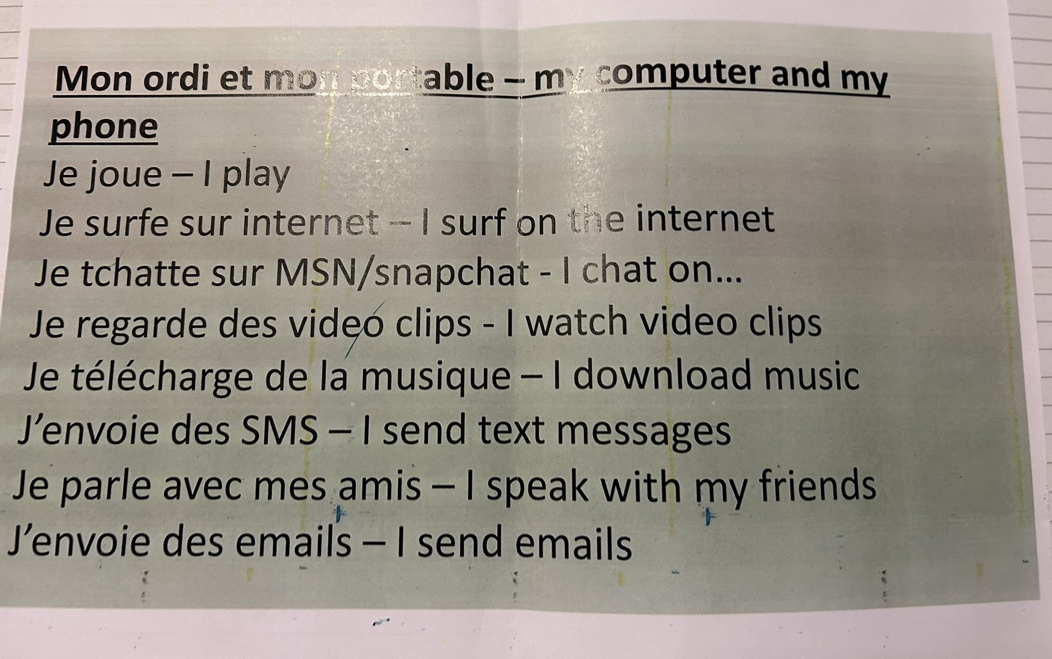 Damian Roland on X: &ldquo;When I was studying French at school only two 