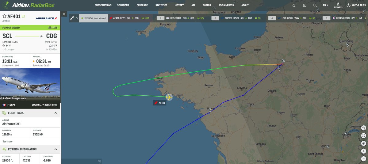 airlivenet's tweet photo. UPDATE #AF816 is returning to Paris CDG due to a technical issue with the aircraft https://t.co/IneyU9BPBn https://t.co/KGN8sSLl38