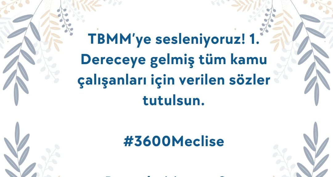 ILKAYYYKOCCC's tweet photo. 15 Şubat milad olsun tüm memurlara 3600 ek gösterge verilsin. #3600Meclise https://t.co/xPSGTL2F46