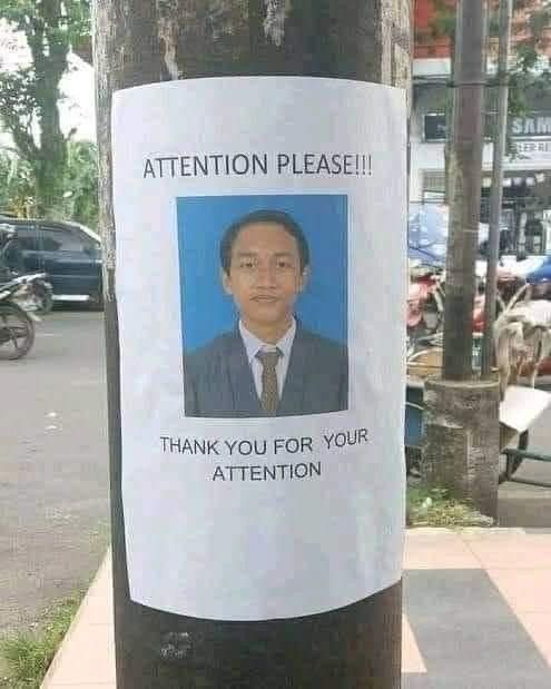 Attention please