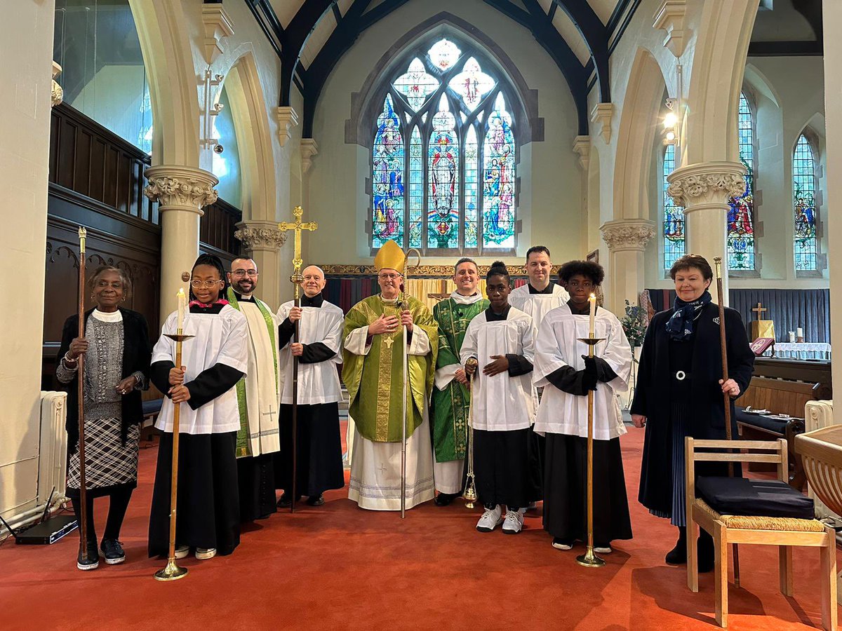 Delighted to preside this morning in the wonderful parish of All Saints Upper Norwood @SouthwarkCofE working effectively with asylum seekers and refugees - fine people looking to their futures in hope. Suella Braverman you are welcome to visit & see a good story @churchofengland