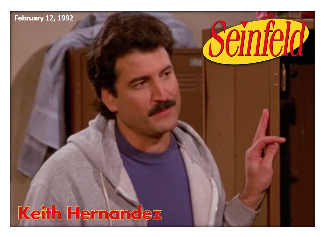 OTD in 1992, Keith Hernandez made a cameo appearance on Seinfeld. The  former #Mets star appeared in the episode \, image size:1128x821