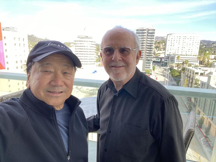 Started the day with breakfast at the W Hotel before diving into Grammy rehearsals. Enjoyed the view of Capitol Studios and the iconic Hollywood sign! #bobjames #Grammys #jazzhands #WHotel #Hollywood #sonnyabelardo