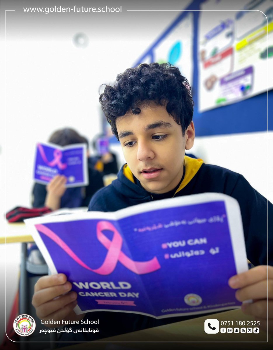 GoldenFutureSc1's tweet photo. #WorldCancerDay
Feb-4th-2024
On World Cancer Day, celebrating courage, resilience and hope.
Let's paint the world with hope, kindness, and compassion. 🎀🎗
Together, we can make a difference. 🎀
٤ی شوبات 
ڕۆژی جیهانی شێرپەنجە با دونیا بە ئومێد و میهرەبانی و بەزەیی ڕەنگ بکەین🎀 https://t.co/XGfglGjoGF