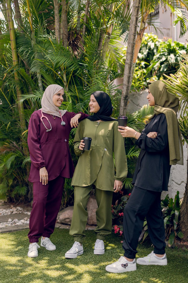 naaasiiiraaah's tweet photo. Calling all health science girlies (and men), a new fit is available for your modest scrub needs, ensuring you don't have to layer up in this heat. 
Check out this new venture at: https://t.co/VpHMVyKqGg https://t.co/arZoRlHH6o