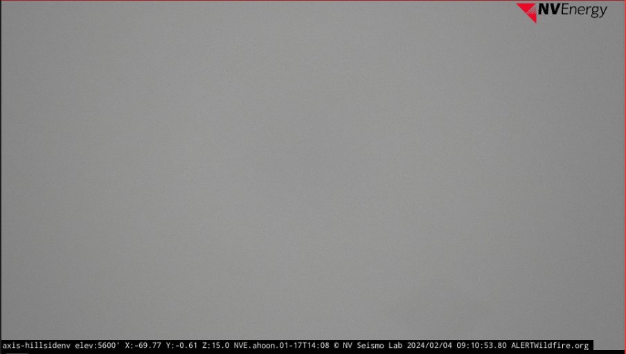 Good Sunday Morning Everyone! This picture sums up the morning in western NV and the Sierra. Snow is impacting travel; stay home if you can.