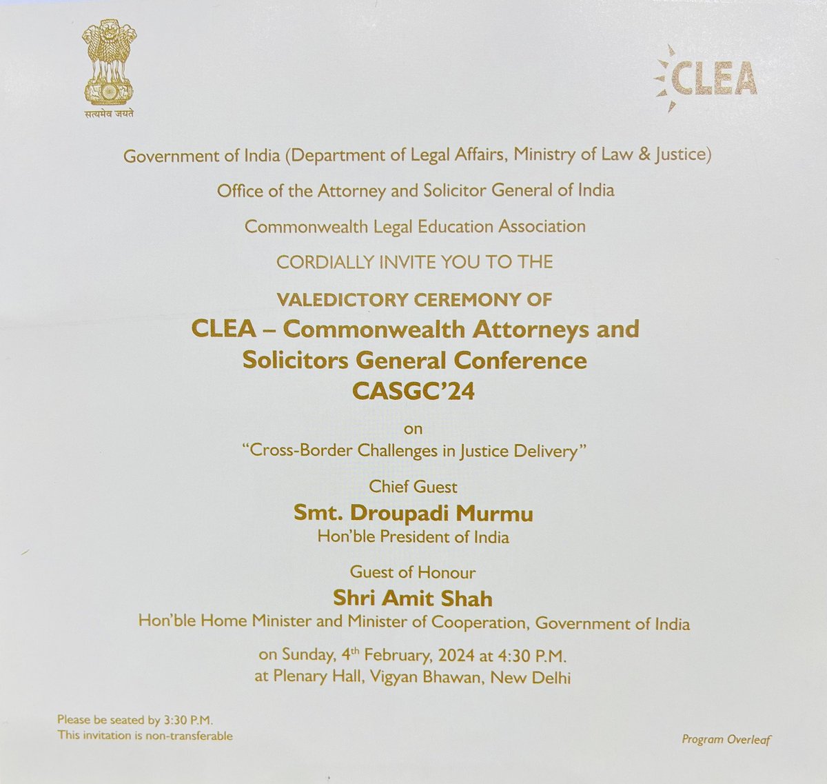 vijayAwana7's tweet image. Attended the inaugural and valedictory session of CLEA-Commonwealth Attorneys &amp;amp; Solicitors General Conference, presided over by the Sh. @narendramodi ji &amp;amp; Rashtrapati Smt. Droupadi Murmu ji. It was to interact with legal minds from commonwealth countries. #Commonwealthconference