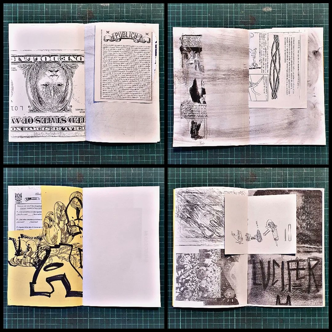 COMPILADO DE ERRORES #5
Estas páginas son errores.
Estás páginas son partículas de tonner que no se fijó.
Estas páginas son hojas que se atascaron.
Estás páginas son momentos de descuido doblados y grapados.