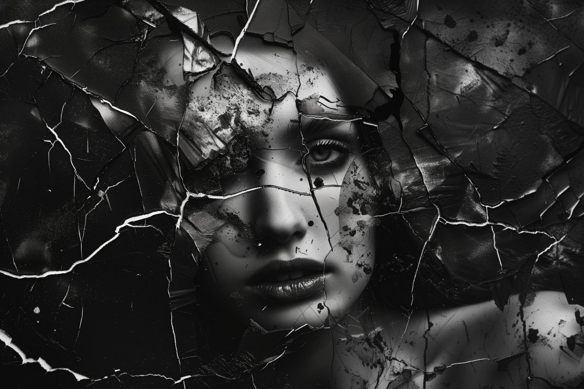 Possibly_Ai_Art's tweet photo. Nouvelle série "Cracked Mind"
#aiart #aiartists #aiartcommunity #midjourney #midjourneyart #aiartwork #portraitphotography #blackandwhitephotography #punkcore #chiaroscuro #crackedmind https://t.co/VbD6GCZhkn
