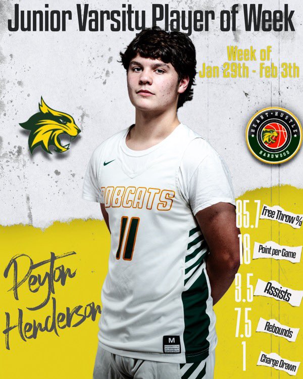 Your JV POTW, Peyton Henderson‼️

#ALLFORTEAM