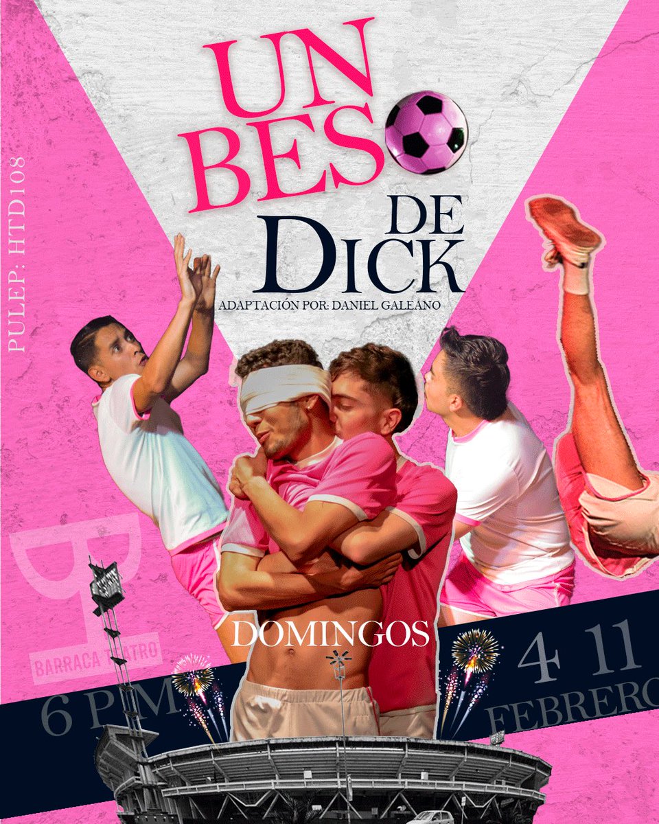 🎭 ¡Hoy DOMINGO  es la noche! Únete a la magia de ‘Un Beso de Dick’ basada en la obra de Fernando Molano. 📖✨ Te esperamos para vivir una experiencia única. #Teatro #UnBeso #FernandoMolano