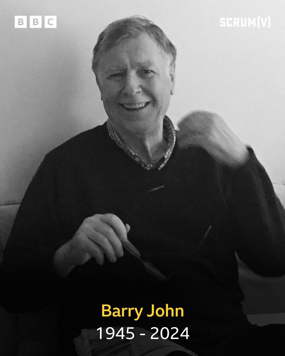 Very sad day as another LEGEND leaves for the green grass in the sky. I’m sure JPR, Benny and Barry being have a drop kick competition. 🏴󠁧󠁢󠁷󠁬󠁳󠁿🏉👍. Honoured to be named after you Sir. #RIPBarryJohn.