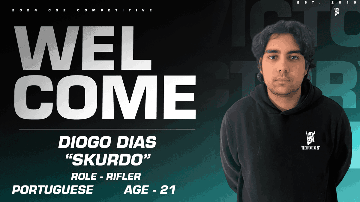 nordicsesports_'s tweet image. Apresentamos a todos voces a line-up  Nordics Esports CS2! 🚀 Preparados para dominar os servidores. 🔥 #GONORDICS"
@BernardoViola2 - Zecatop - IGL
@dias37_ -Skurdo - Rifler
#alexp - RoX - Rifler
@__Gustaaa__  -StromZ - AWP
@danyaa_nk - Forgett - Riffler
Bem vindos a casa.
⚪️⚫️