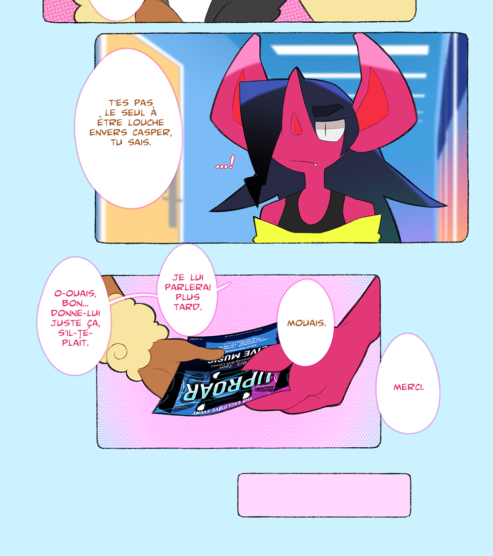 shrimposaurus's tweet photo. Fudo & Casper 11: Profite de la Vie (1/4)
Episode 11 en français! Merci beaucoup @TuroKnight
pour la traduction!! #comic #pokemon #fourbelin #ponyta #sorcilence #wimessir #lockpin https://t.co/8ScekAgpoi