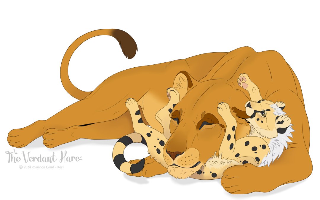 Completed Flat colour commission for <a href="/ashwolfforever/">Ashleigh D.J. Cutler</a>  of Mauja and Ṣìkẹ́mi; main chaarcters from their book Branded by Tears that just released on Amazon :3