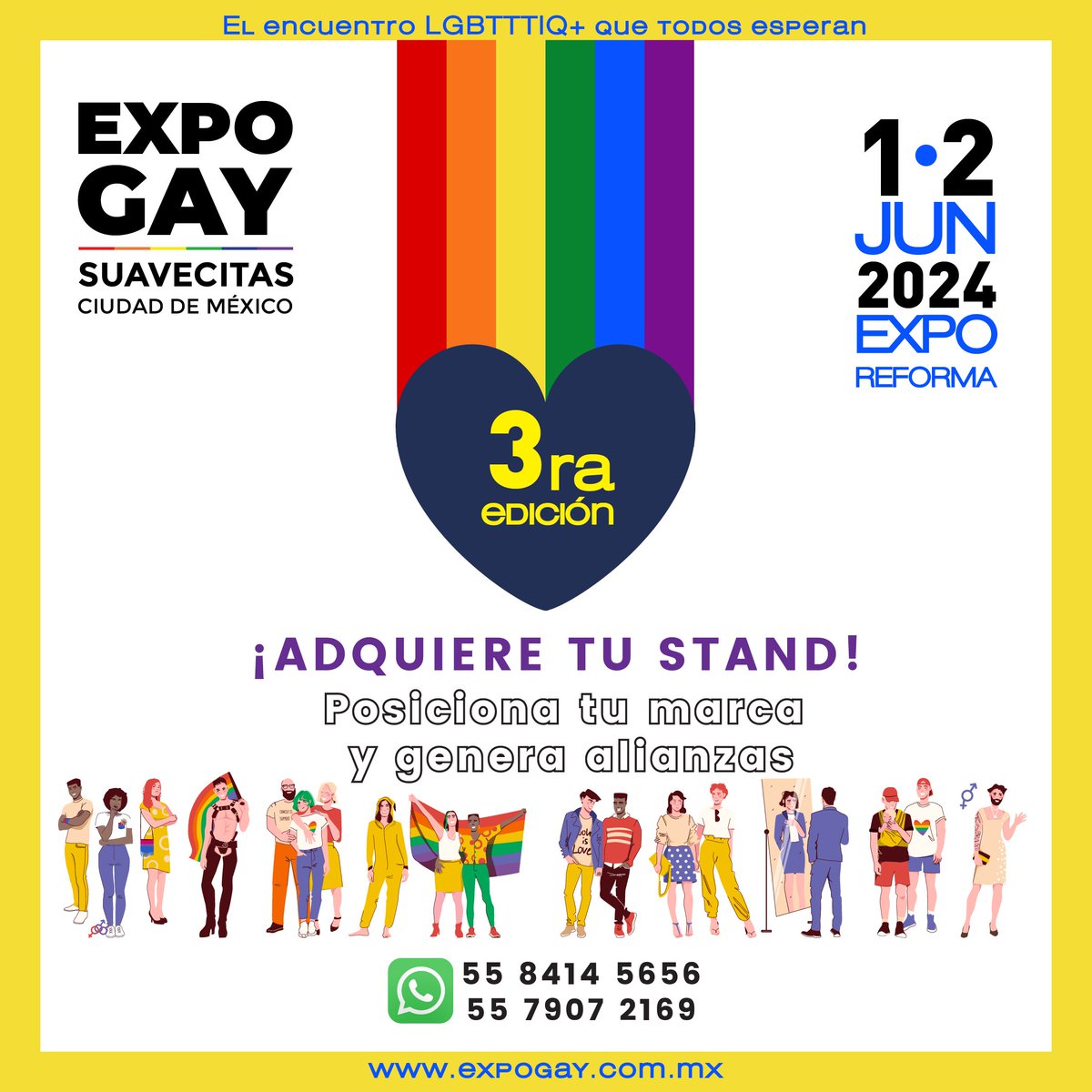 Hoy aparta tu stand y no te quedes fuera de poder mostrar tu marca a la comunidad #lgbt #expogay #gay